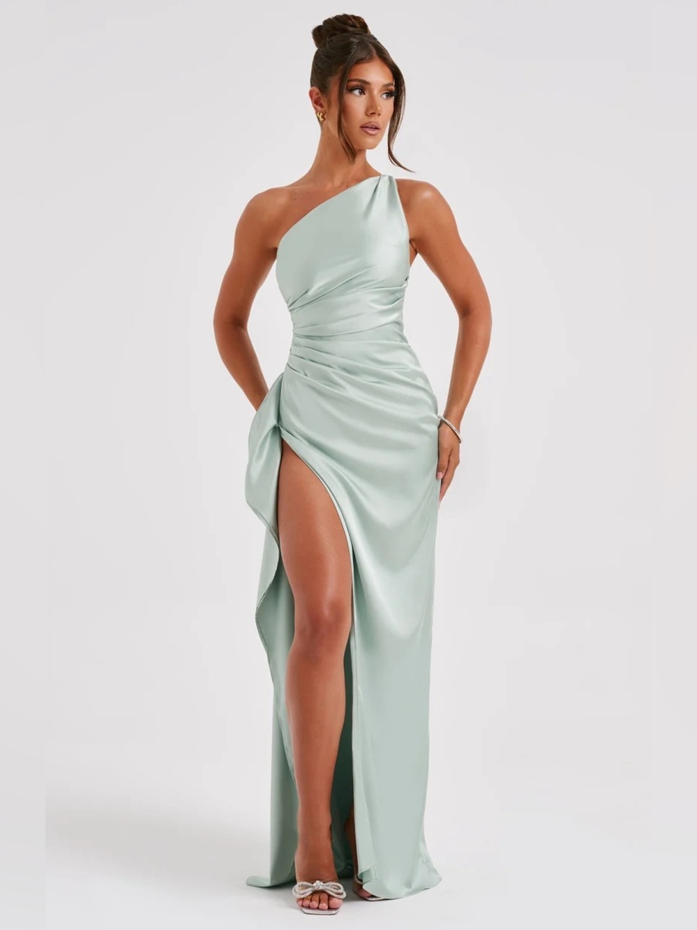 Ariel Maxi Dress Sage BABYBOO